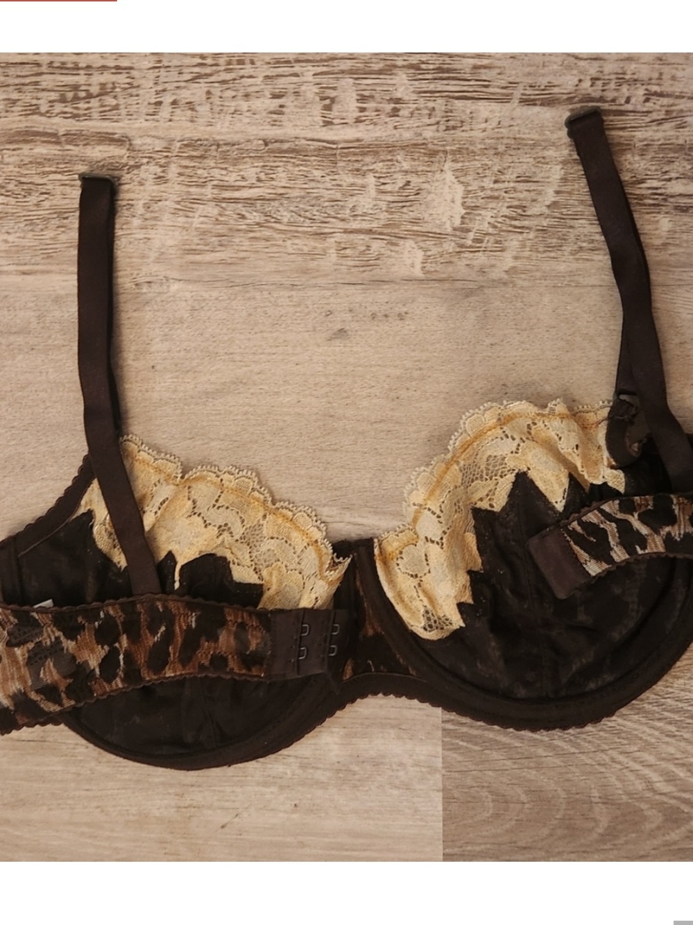 Dolce & Gabbana Leopard Lace Lingerie Set 34D L XL Bra & Underwear - Picture 6 of 9